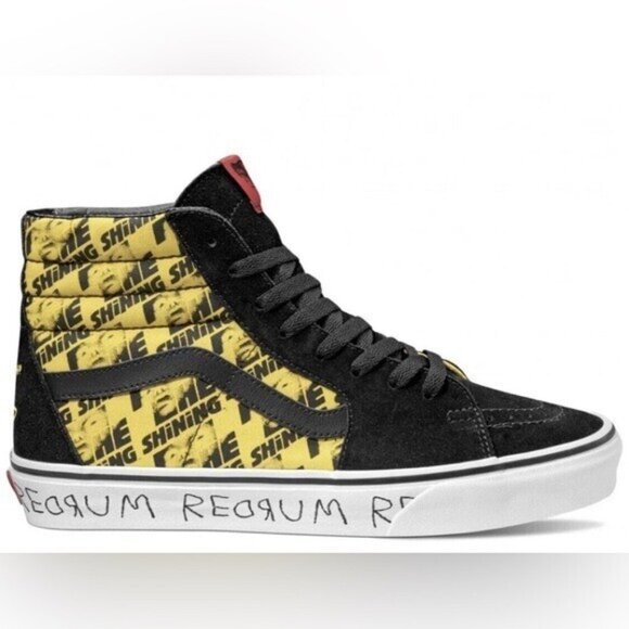 Vans HOUSE of TERROR x The SHINING Sk8-Hi Size 3.5 Men's/ Boys “REDRUM” NEW! - Picture 1 of 7